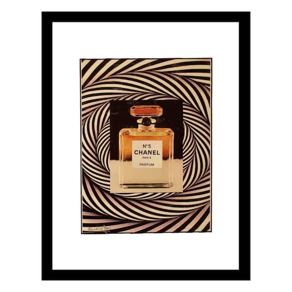 VENICE BEACH Collections Perfume Bottle Rope Spiral Design by Fairchild Paris Framed Graphic Print Abstract Poster Art Print 18 in. x 14 in.