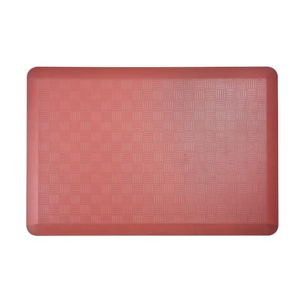 Aspen Creative Corporation Marsala Basket Weave Pattern 24 in. x 36 in. Anti-Fatigue Comfort Floor Mat (1-Pack)