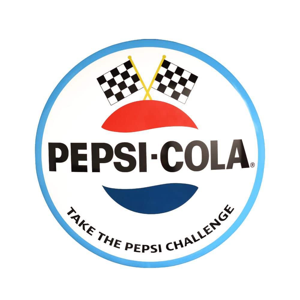 【激レア】Pepsi ロゴ  American Art Decor 15 in. Blue, White Pepsi Logo Dome Metal Wall