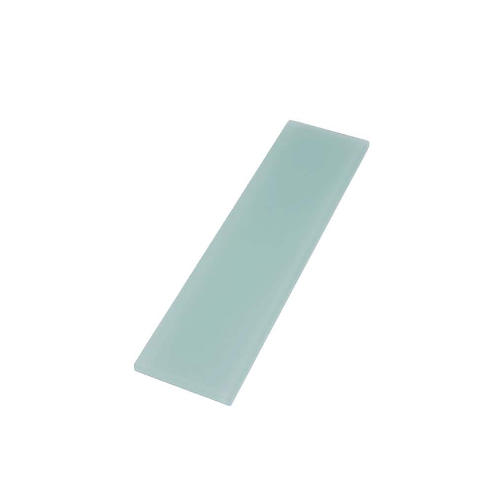 Light Blue Matte Glass 3" x 12" Subway Tile