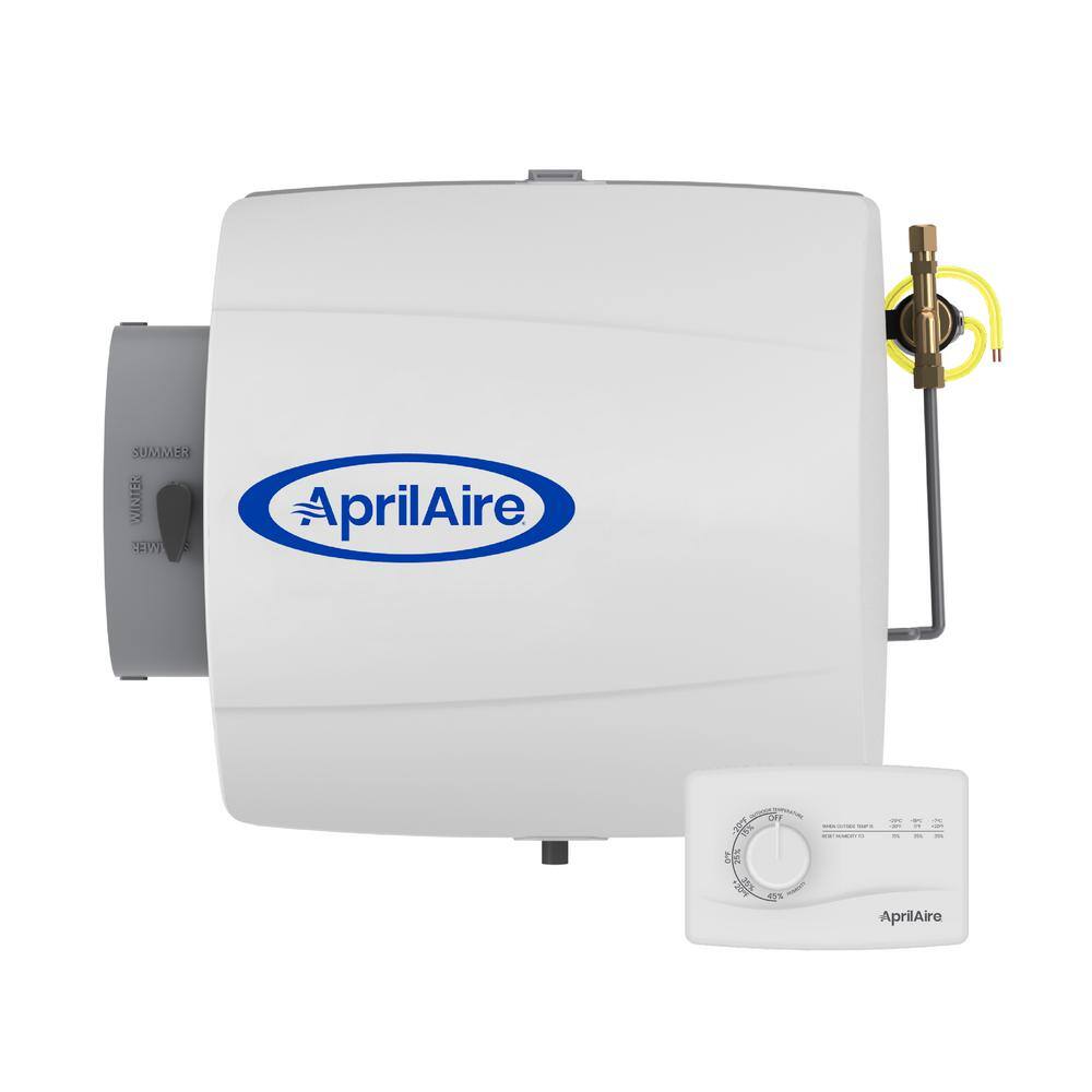 Model 500M 12 gal. for up to 3,600 sq. ft. Whole-House Small Bypass Evaporative Humidifier with Manual Control price history on PriceWatchPro