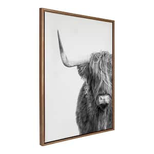 "Black and White Animal Portrait" by Amy Peterson, 1-Piece Framed Canvas Animals Art Print, 28 in. x 38 in.