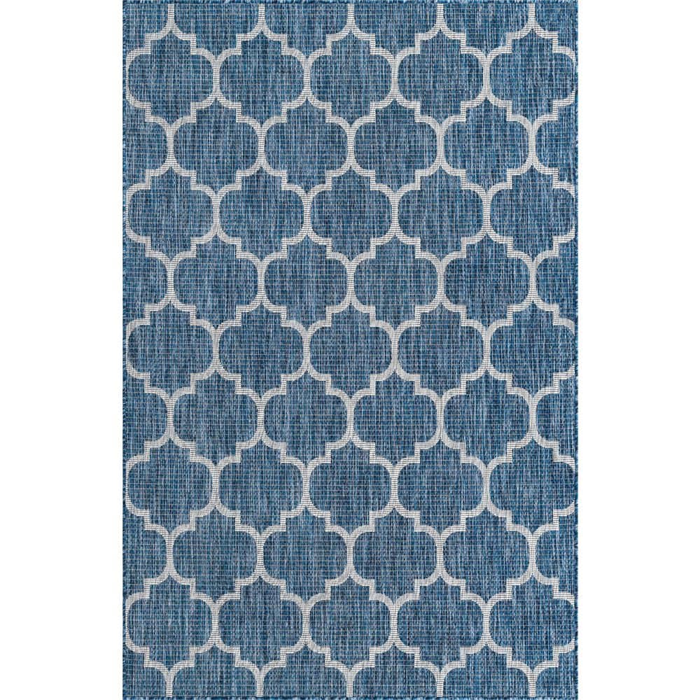Outdoor Trellis Blue 5' 0 x 8' 0 Area Rug price history on PriceWatchPro