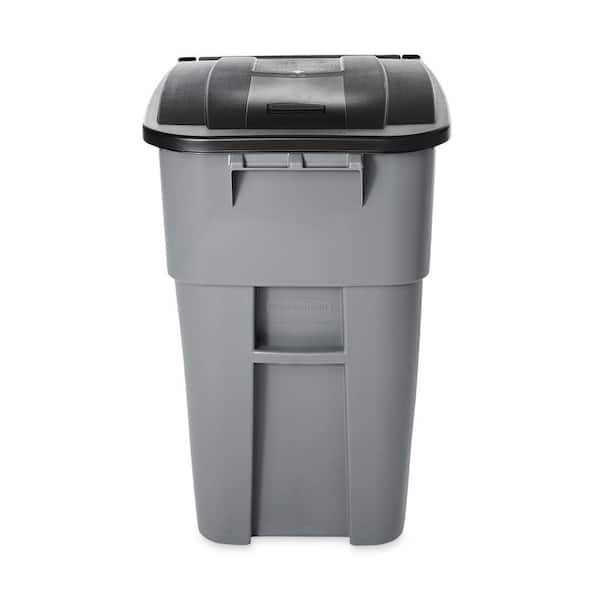 Brute Mobile Rollout Trash Container - 50 Gallon - Gray