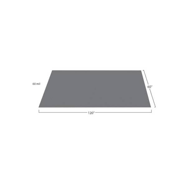 G-Floor Small Coin 5x10 Garage Floor Mat in Slate Grey 