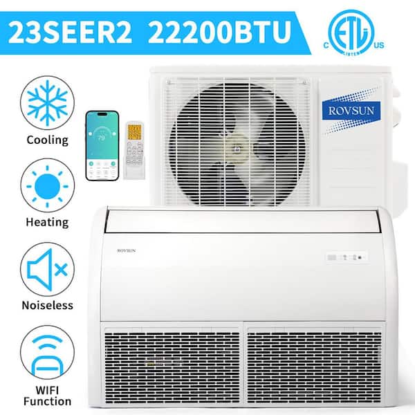 ROVSUN 23 SEER2 22,000 BTU WIFI Floor/Ceiling Mini Split Air