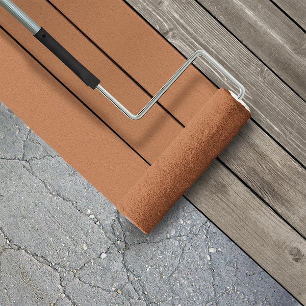1 gal. #PFC-17 Rusty Orange Textured Low-Lustre Enamel Interior/Exterior Porch and Patio Anti-Slip Floor Paint