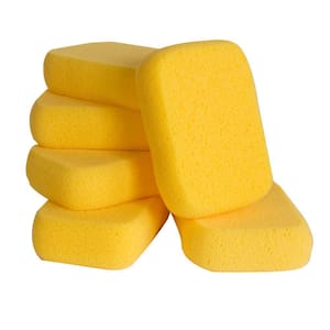 7-1/2 in. x 5-1/2 in. x 1-7/8 in. Extra Large Grouting, Cleaning and Washing Sponge (6-Pack)