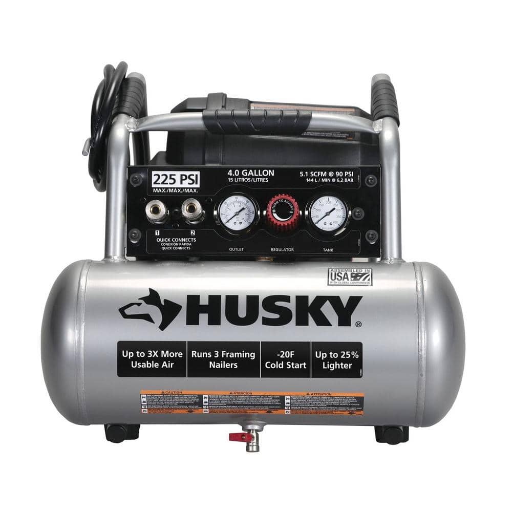 Buy 4 Gal. 225 PSI High Performance Crew Electric Portable Air Compressor Online at Lowest Price