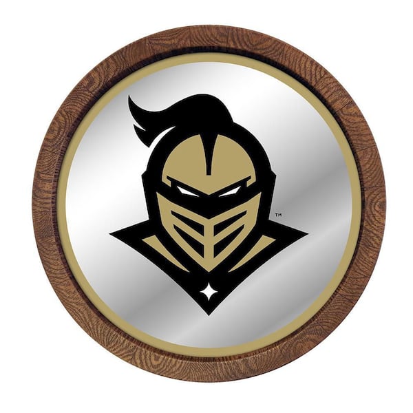 The Fan-Brand 20 in. UCF Knights Mascot Mirrored Barrel Top Mirrored Decorative Sign