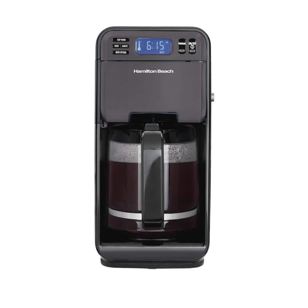Hamilton Beach Black Programmable Single-Serve Coffee Maker with Hot Water  Dispenser - Bed Bath & Beyond - 9956613