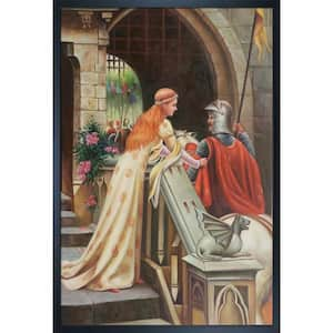 God Speed, 1900 by Edmund Leighton Studio Black Wood Framed People Oil Painting Art Print 25.5 in. x 37.5 in.