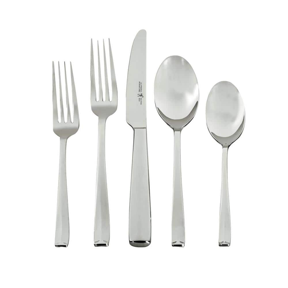 Lani Flatware Set, 65-Piece, silver like finish