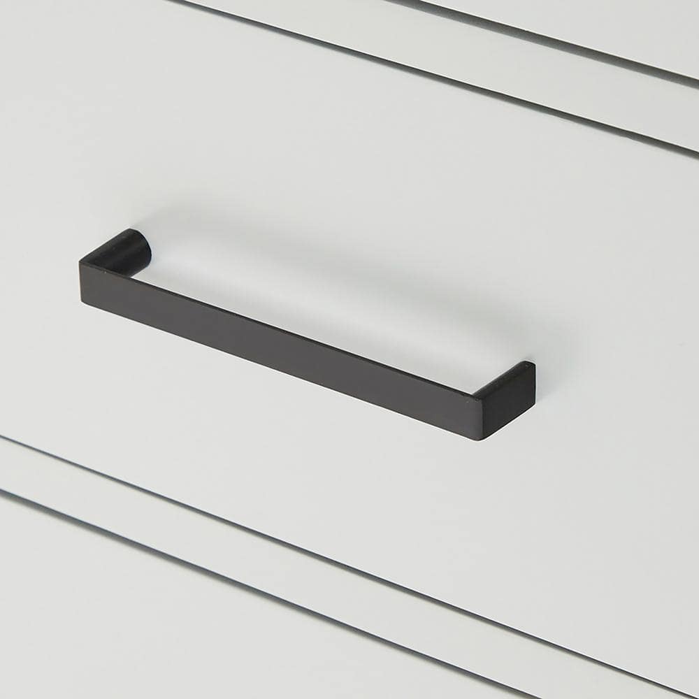 Gray Double Bathroom Vanity with Quartz Top and Storage