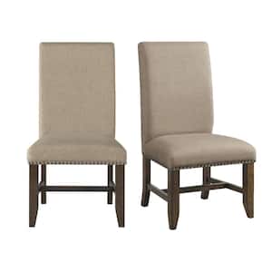 Francis Natural Upholstered Side Chair Set
