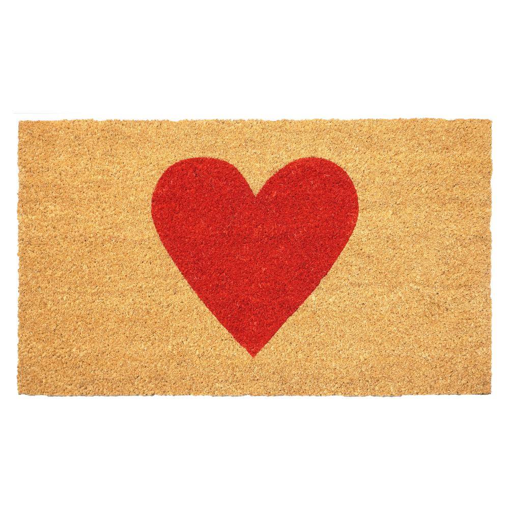 Red Heart Doormat Multi-Colored 20 in. x 34 in. Indoor or Outdoor Doormat price history on PriceWatchPro
