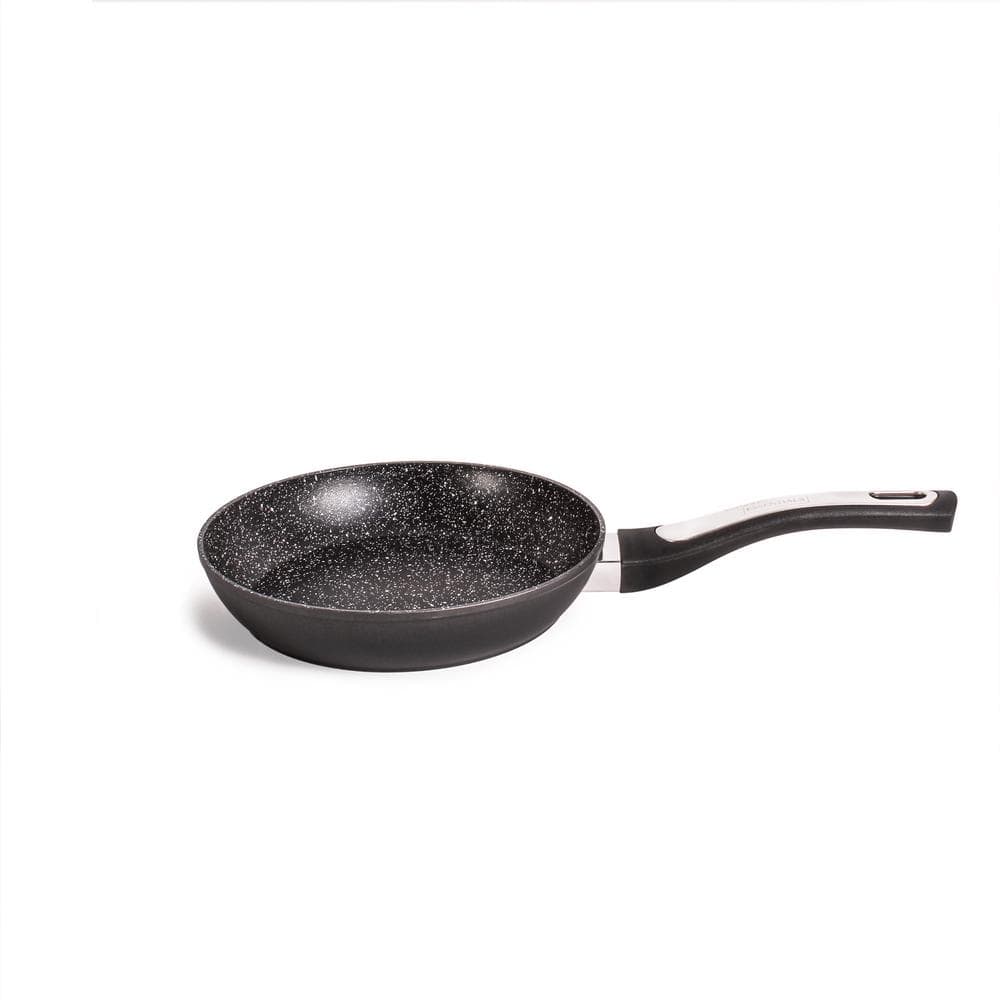 Essentials 8 in. Aluminum Nonstick Frying Pan in Black