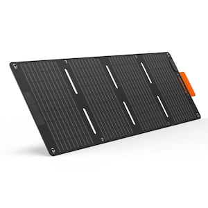SolarSaga 40-Watt Portable Solar Panel Pared with Power station for Outdoor Adventures, Emergency