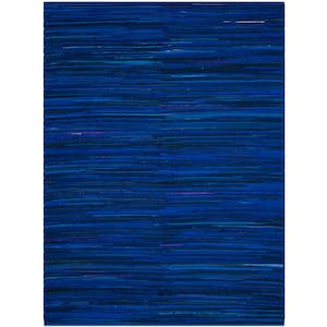 Rag Rug Blue/Multi 9 ft. x 12 ft. Striped Gradient Area Rug