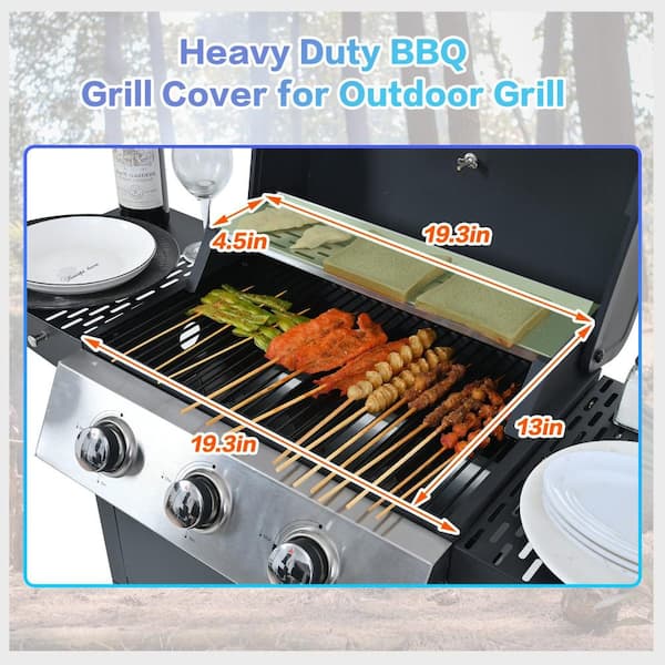 Daheat 26000 BTU, 3-Burner Portable Propane Gas Grill with 2