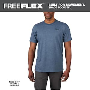 Milwaukee Men's X-Large Black Cotton/Polyester Short-Sleeve Hybrid