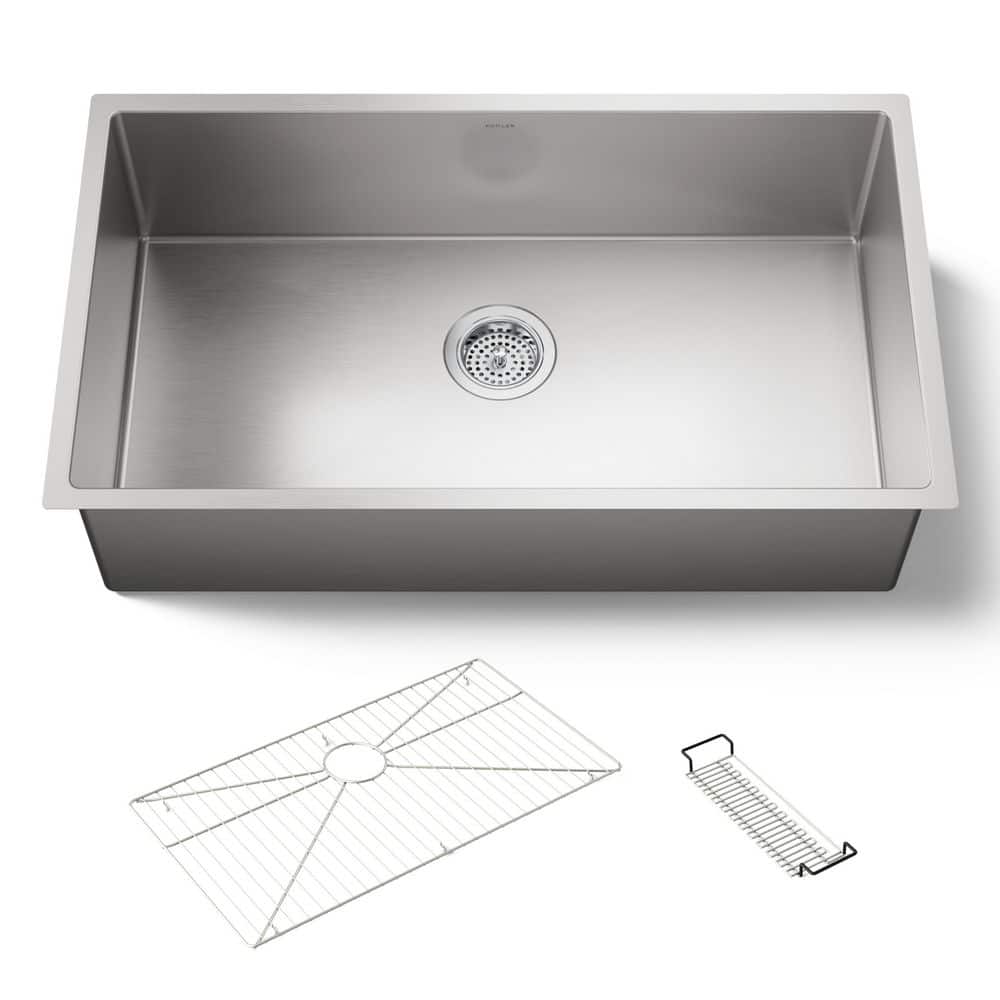 Strive Undermount Stainless Steel 32 in. Single Bowl Kitchen Sink with Included Accessories price history on PriceWatchPro