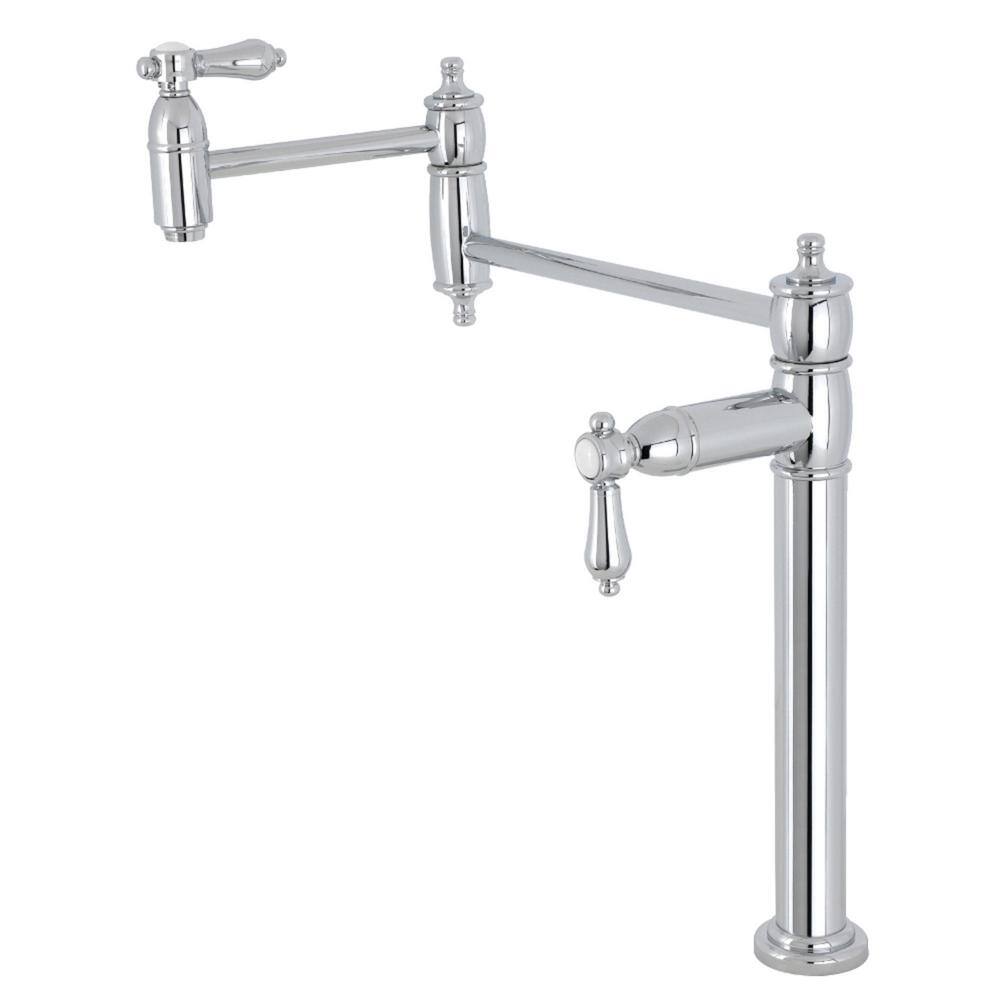 Heirloom Deck Mount Pot Filler Faucet in Polished Chrome price history on PriceWatchPro