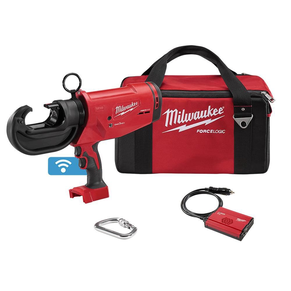 Milwaukee M18 18-Volt Lithium-Ion FORCE LOGIC 12 Ton Cordless Utility Crimper (Tool-Only)