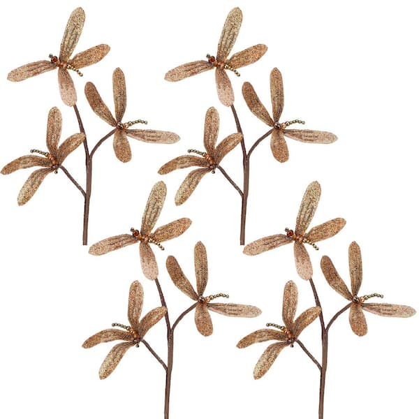 24 in. Artificial Iced with Jewel Encrusted Magnolia Stem