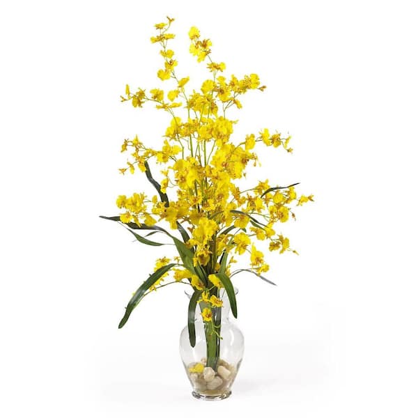 Nearly Natural 31 in. Artificial Dancing Lady Silk Flower Arrangement