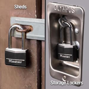 Lock with Key, 1-9/16 in. Wide, 1-1/2 in. Shackle