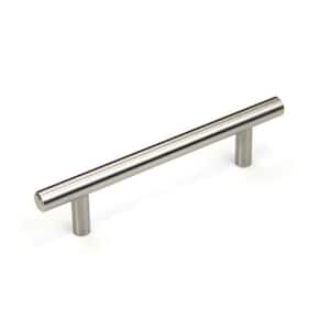 Euro 4 in. (102 mm) Center-to-Center Solid Stainless Steel Drawer Pull Cabinet Handle (50-Pack)