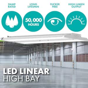 320-Watt Equivalent Dimmable Integrated LED Linear High Bay Light, 5000K Daylight, 1-pack