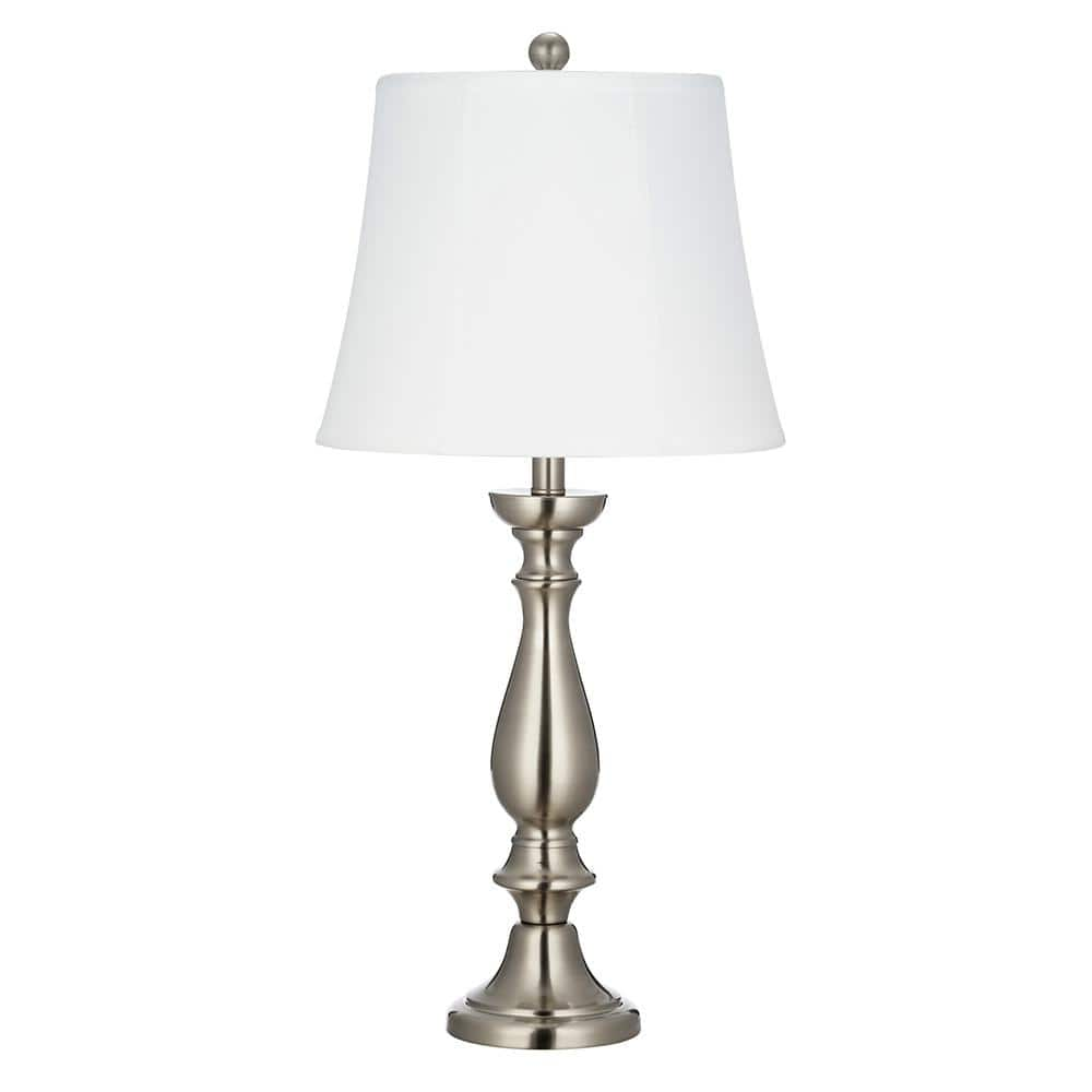 Cresswell 2975 In Brushed Nickel Table Lamp Bm1462 00 The Home Depot