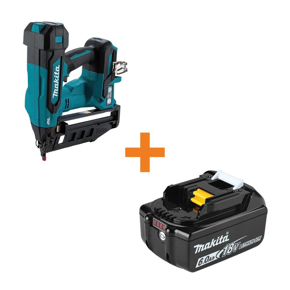 18V LXT Lithium-Ion Brushless Cordless 2-1/2 in. Straight Finish Nailer, 16-Gauge (Tool Only) w/ 18V LXT 6.0 Ah Battery price history on PriceWatchPro