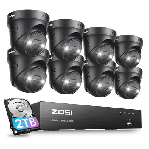 Zosi Best Poe Cctv System 2018 4K UHD 8-Channel 2TB PoE NVR