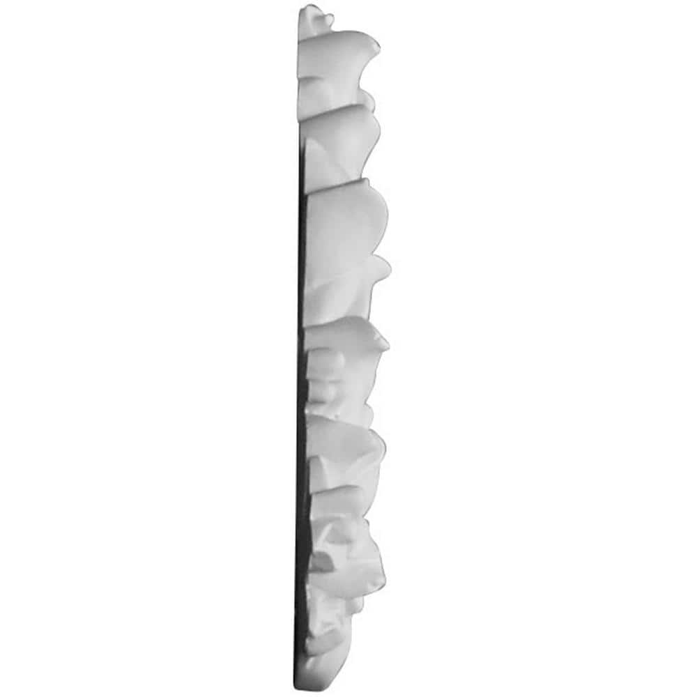 8 1/4" White Polyurethane Shell Center Onlay