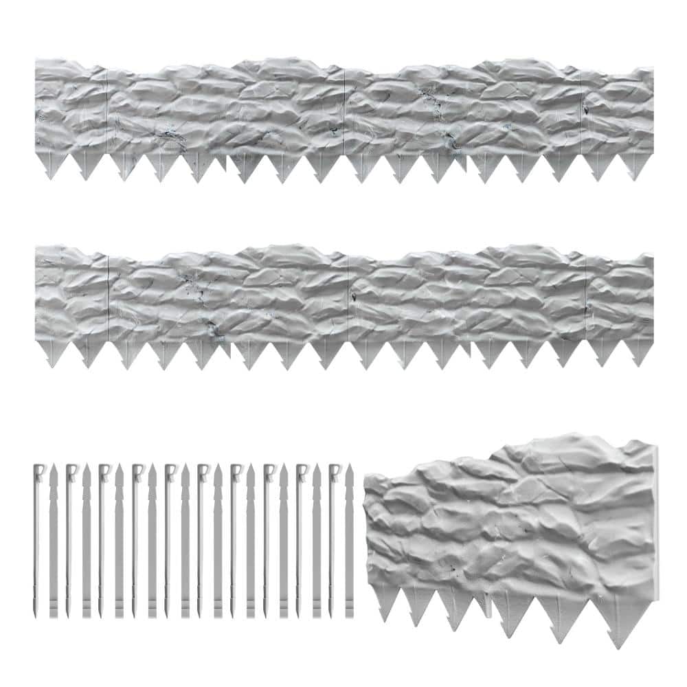 20Pcs Polypropylene Garden Edging Border, 21Ft Marbled Design Landscape Edging Borders with 20 Pcs Stakes price history on PriceWatchPro