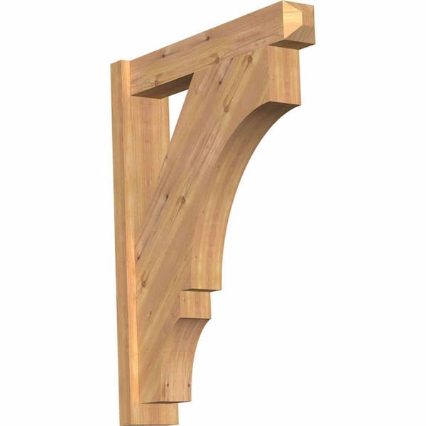 Ekena Millwork 6 in. x 36 in. x 28 in. Western Red Cedar Balboa Craftsman Smooth Outlooker