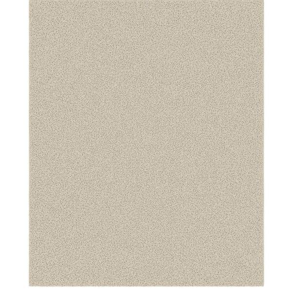 Cozy Plush Non-Slip Rubberback Soft Cream 7 ft. x 8 ft. Indoor Bedroom, Living Room Area Rug