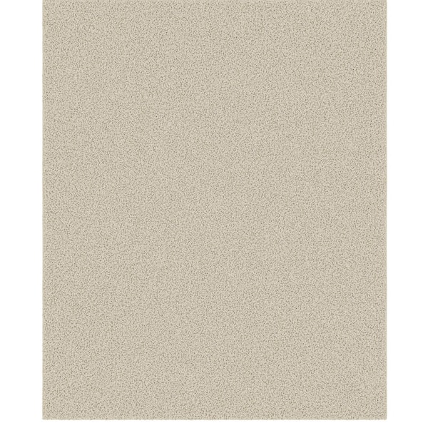 Cozy Plush Non-Slip Rubberback Soft Cream 8 ft. x 9 ft. Indoor Bedroom, Living Room Area Rug