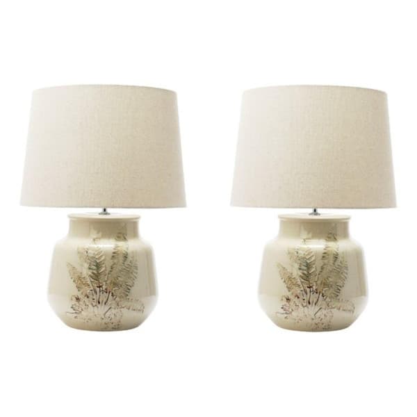 Greta Cream Textured Ceramic Table Lamp for Scandi Living Rooms – Roseland  Furniture