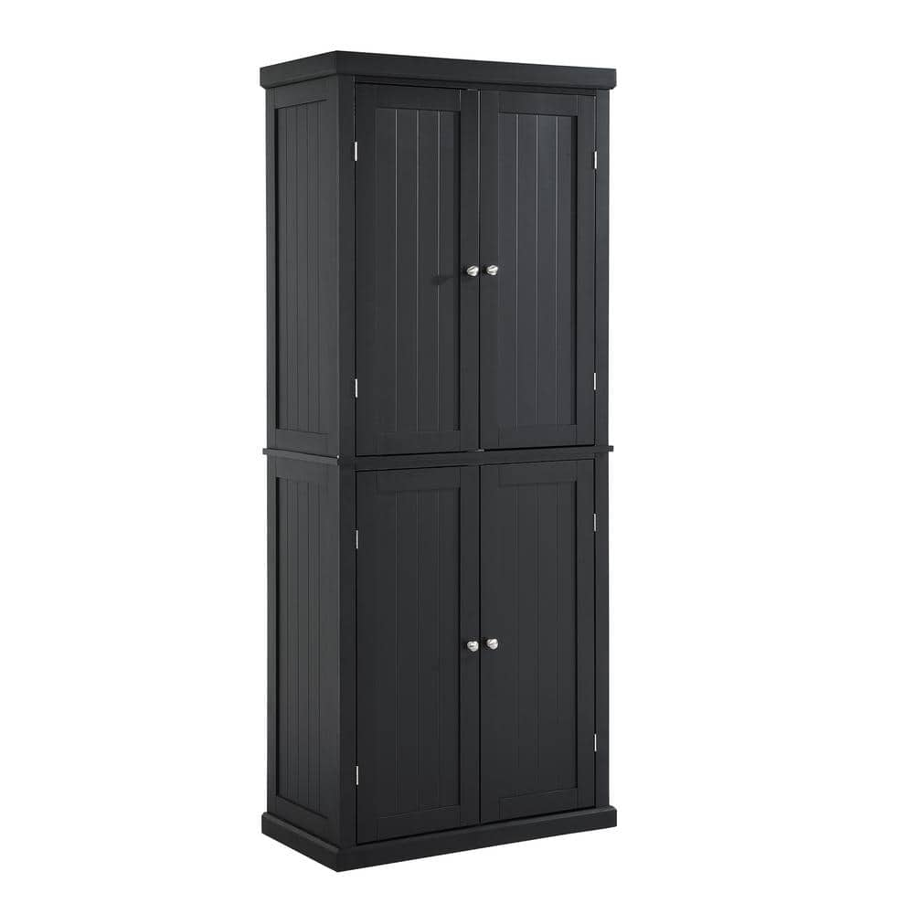 30 in. W x 14 in. D x 72.4 in. H White MDF Freestanding Ready to Assemble Kitchen  Cabinet Storage with 4 Doors wywymnjmnj-24 - The Home Depot