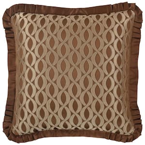 La Grande Copper Polyester Euro Sham