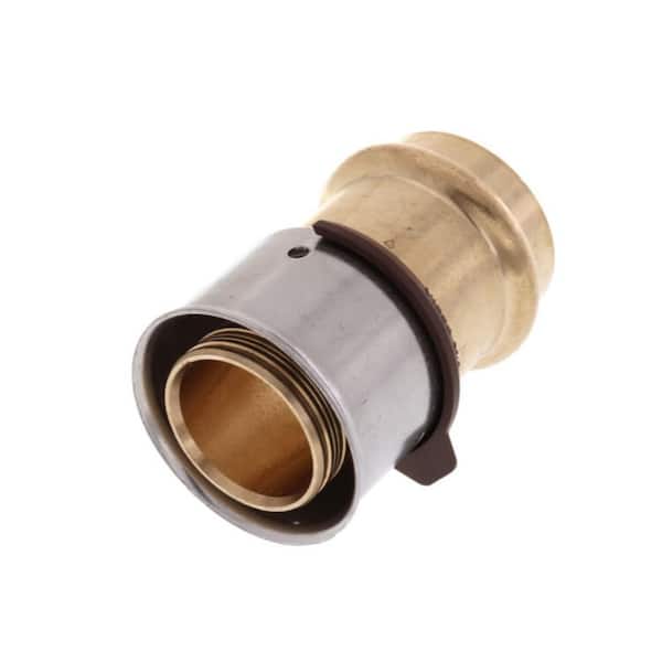 PureFlow 1-1/4 in. x 1 in. Press Zero Lead Bronze Transition Coupling (5-pack)
