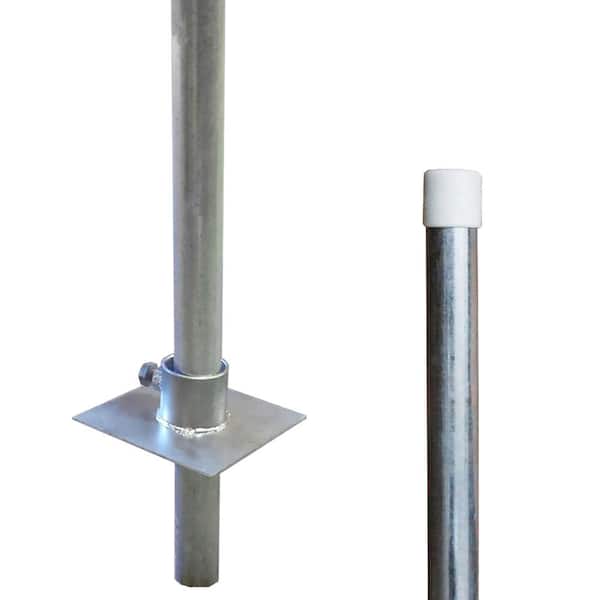 Hot Dipped Galvanized Steel 4 ft. Tubular Post