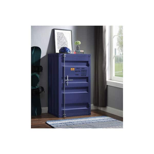 blue 4 drawer dresser HOME IMPORTS EMPORIUM 51 in. H 4-Drawer 22 in. W Chest of Drawers Styled for Wide 4-Drawer Chest for Versatile Storage 1991735-504-HD Size:Pre-order Size 5T-6 Assembly is required velvet dress holiday Roberto Cavalli lace-trim cut-out