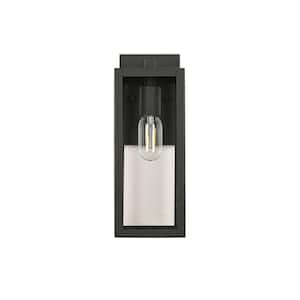 1 Black Lantern Lighting with Light Sensitive Outdoor Hardwired Sconce, Bulb Not Included