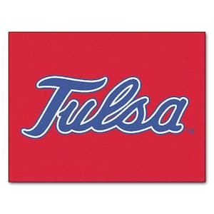 NCAA University of Tulsa Red 3 ft. x 4 ft. Area Rug