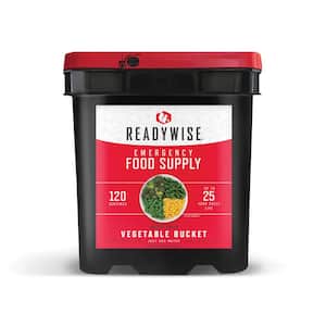 120 Serving Freeze Dried Vegetables and Sauce Bucket
